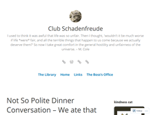 Tablet Screenshot of clubschadenfreude.com